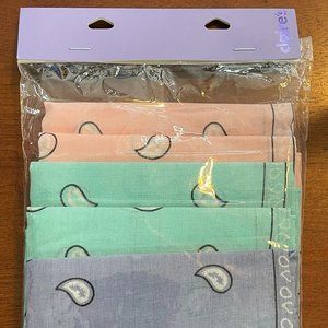 Claire's Bandana Bundle, Paisley Print 5 pieces